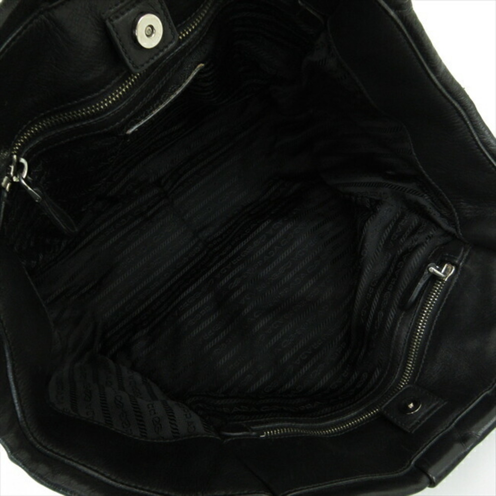 Prada Black Leather Tote Bag - Picture 9 of 10